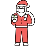 Santa Claus Mask SVG Icon